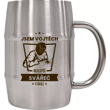 Sklenice Nerezový chladicí půllitr Nejlepší v okolí - svářeč