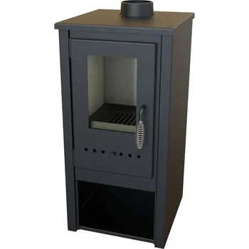 Krbová kamna Krbová kamna Nera Glass, 5,4 kW, vytápěcí schopnost: 100 m³, ocelová 1050004910