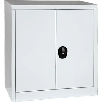 Policová skříň Regalux Dílenská skříň, 90 × 80 × 41 cm, kov, šedá 20644637