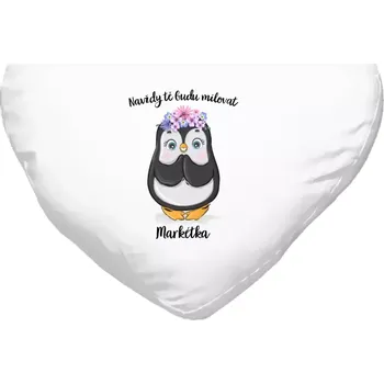 Polštář Polštář srdce 40x35 cm Navždy tě budu milovat