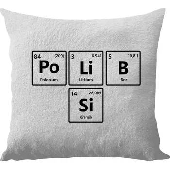 Polštář Polštář bílý 40x40 cm - dlouhý chlup PoLiB Si