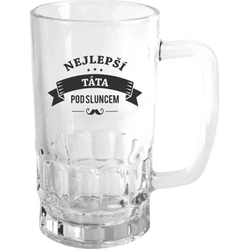 Sklenice Půllitr skleněný Nejlepší táta pod sluncem