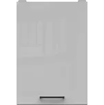 BRW Junona Line Tafla horní skříňka G1D/40/57 LP, bílá/světle šedý lesk