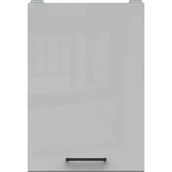 Kuchyňská skříňka BRW Junona Line Tafla horní skříňka G1D/40/57 LP, bílá/světle šedý lesk