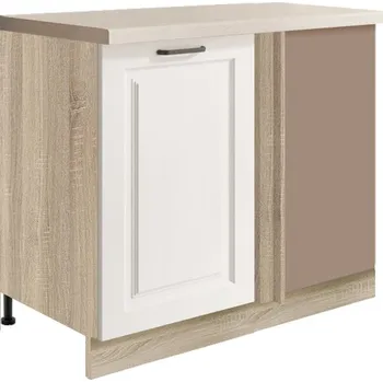 Kuchyňská skříňka Fadome Dolní rohová kuchyňská skříňka Smart 24D + cargo police, levá Zvolte korpus: Dub sonoma