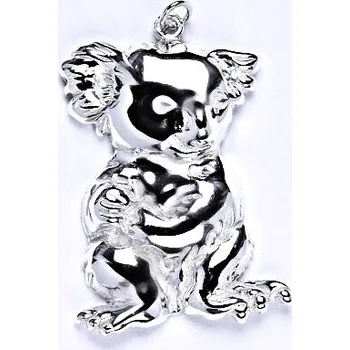 Přívěsek Stříbrný přívěsek medvěd koala - P961 (Stříbrný medvídek koala )