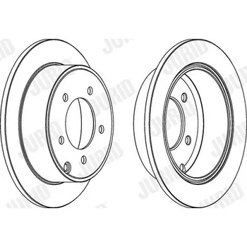 Brzdový kotouč Brzdový kotouč JURID 562857JC