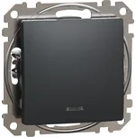 Schneider Electric Sedna Vypínač s doutnavkou, ř. 1/0So tlačítko, termoplast, antracit SDD114111L