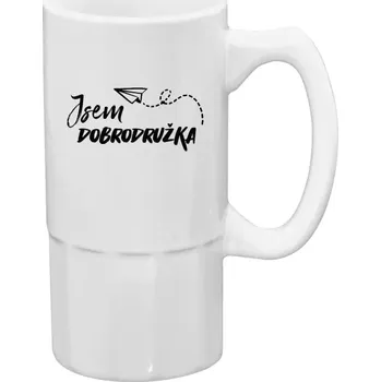 Sklenice Půllitr pro cestovatele - Jsem dobrodružka - 500 ml