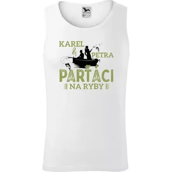 Pánské tílko Pánské tílko Malfini Core Parťáci na ryby