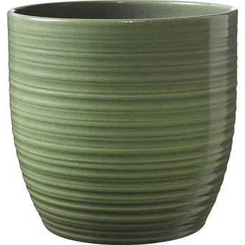Květináč Soendgen Keramik Obal na květináč Bergamo, ø 19 cm, 18 cm, keramika, zelená 0252/0019/2607