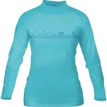 Tričko dámské PADDLEBOARDING LIGHT BLUE lycra dlouhý rukáv - velikost: M