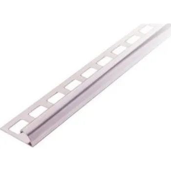 Stavební profil Čtvrtkruhový profil, nerez, stříbrný, 2,5 m × 10 mm 85203