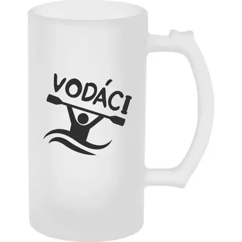 Sklenice Půllitr skleněný matný Vodáci