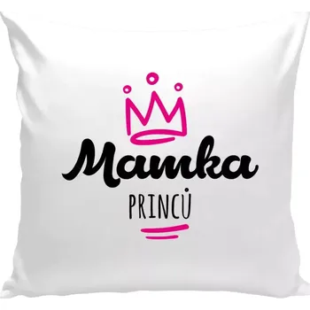 Polštář Polštář bílý 40x40 cm Mamka princů