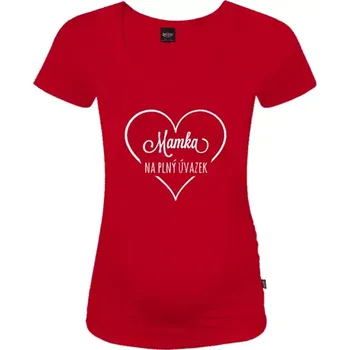Těhotenské tričko Johanka Mamka na plný úvazek