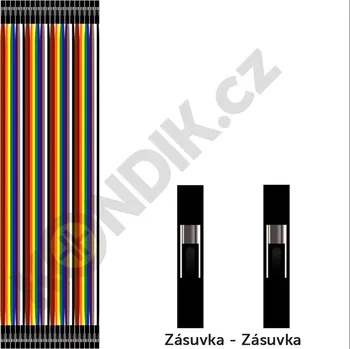 Propojovací vodiče DuPont 40žil F/F 20cm