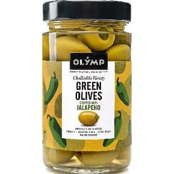 oliva Olymp Zelené olivy plněné jalapeňo papričkou 300g