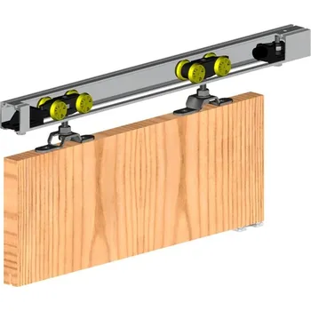 Nábytkové kování Sada pro posuvné dveře Herkules 60, 2400 mm, stříbrná&nbsp;213-354