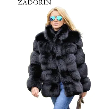 Dámská parka Prošívaný chlupatý kožich - bunda se stojáčkem Barva: Bílá, Velikost: XL