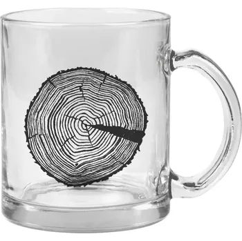 Hrnek 330 ml - skleněný Pařez