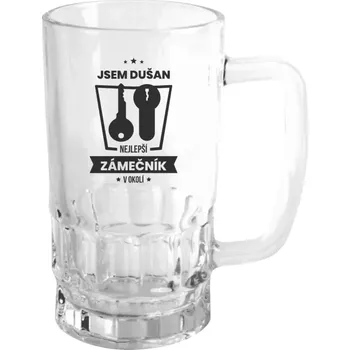 Sklenice Půllitr skleněný Nejlepší v okolí - zámečník