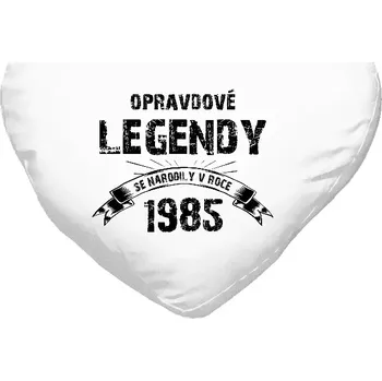 Polštář Polštář srdce 40x35 cm Opravdové legendy se narodily v...