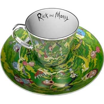 Talíř Rick and Morty - porcelánová sada