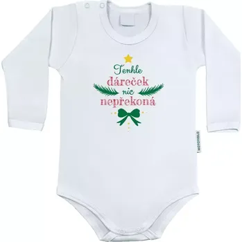 Kojenecký body Dětské body s dlouhým rukávem Tenhle dáreček nic nepřekoná