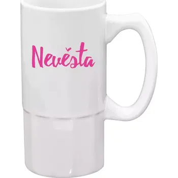 Sklenice Půllitr pro nevěstu - Nevěsta - nápis 2 - 500 ml