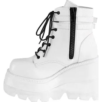 Dámské kozačky Kotníkové boty na klínku ve stylu punk GoodDayGirl Fashion Barva: Bílá, Velikost: 36