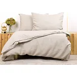 Snový svět Lněné povlečení SARAH s nitěnými knoflíky - 100% len - ČR Povlak na peřinu: Peřina 200x200 cm