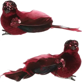 Vánoce Autronic Ptáček s klipem, 4ks v krabičce, cena za 1 krabičku - MO5015