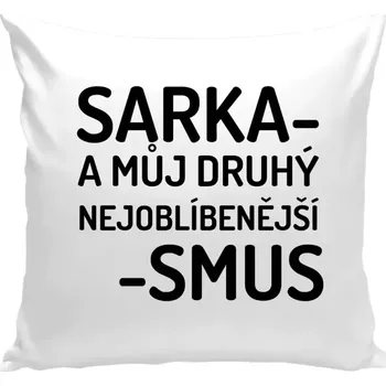 Polštář Polštář bílý 40x40 cm Sarka- můj druhý nejoblíbenější -smus