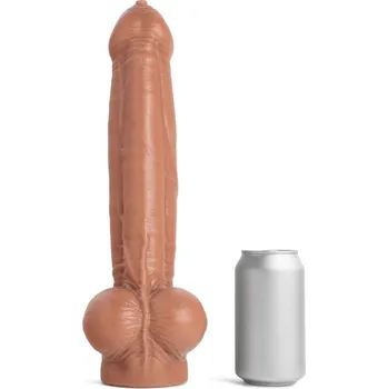 Dildo Mr. Hankey’s Toys Lampwick Uncut Dildo Large, prémiové silikonové dildo s Vac-U-Lock 35,7 x 6,6 cm
