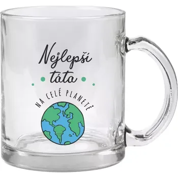 Hrnek 330 ml - skleněný Nejlepší táta na celé planetě