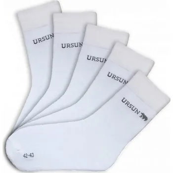 Pánské ponožky Bavlněné ponožky se stříbrem bílé 5 párů Velikost: 37/38