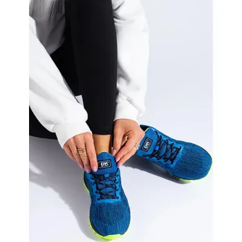 Dámské tenisky MODRÉ SPORTOVNÍ SNEAKERSY VB16759BL/N/LIM Velikost: 36