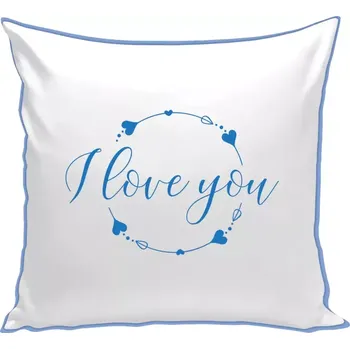 Polštář Polštář barevný 32x32 cm I love you