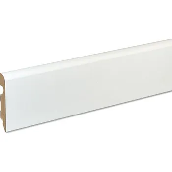 soklová lišta Soklová lišta FU91L, 2400 × 90 × 15 mm, MDF, bílá 532322