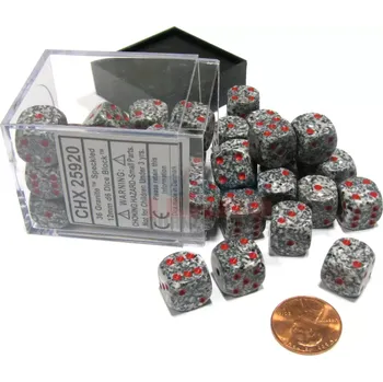 Hrací kostka Kostka D6 12mm - granitová (Chessex)