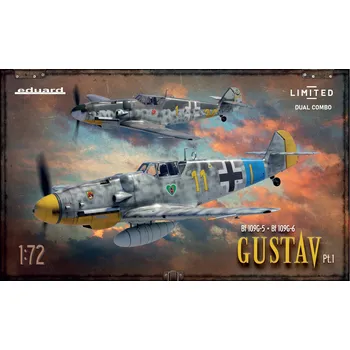 Plastikový model Eduard 1/72 Bf 109G-5 a G-6 (GUSTAV pt.1) DUAL COMBO (Limited edition)