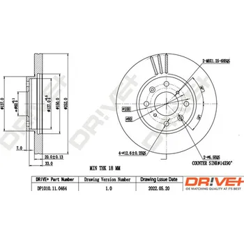 Brzdový kotouč Brzdový kotouč Dr!ve+ DP1010.11.0464