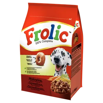 Krmivo pro psa Frolic s hovězím masem, zeleninou a cereáliemi