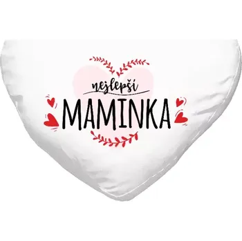 Polštář Polštář srdce 40x35 cm Nejlepší maminka