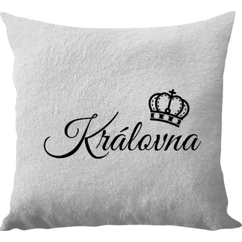 Polštář Polštář bílý 40x40 cm - dlouhý chlup Královna