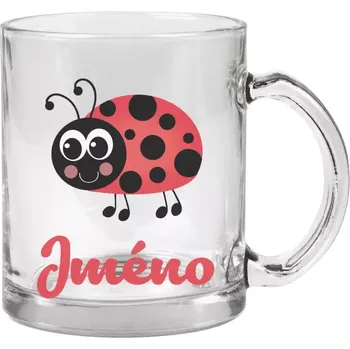 Hrnek 330 ml - skleněný Beruška se jménem