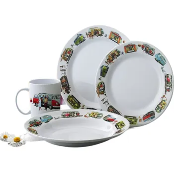 Kempingové nádobí VWCOL Sada melaminového nádobí VW COLLECTION pro 2 osoby