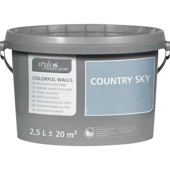 barva na zeď Barva na zeď StyleColor Country sky modrá 2,5 l