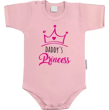 Kojenecký body Dětské body s krátkým rukávem Daddy's princess